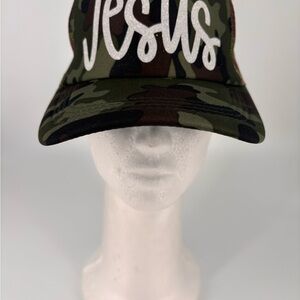 Camo 'Glitter Jesus' Trucker Hat